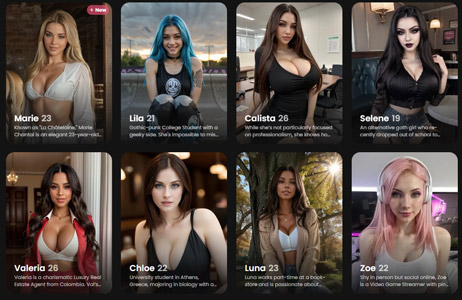 Girlfriend with AI chat and advanced deep-learning technology