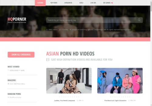 High definition Asian porn videos
