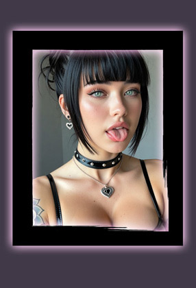 sexy goth girl image